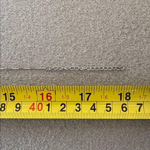 925 Sterling Silver Box Chain Gold Teardrop Pendant 16” 18” Necklace Italy - Picture 10 of 10